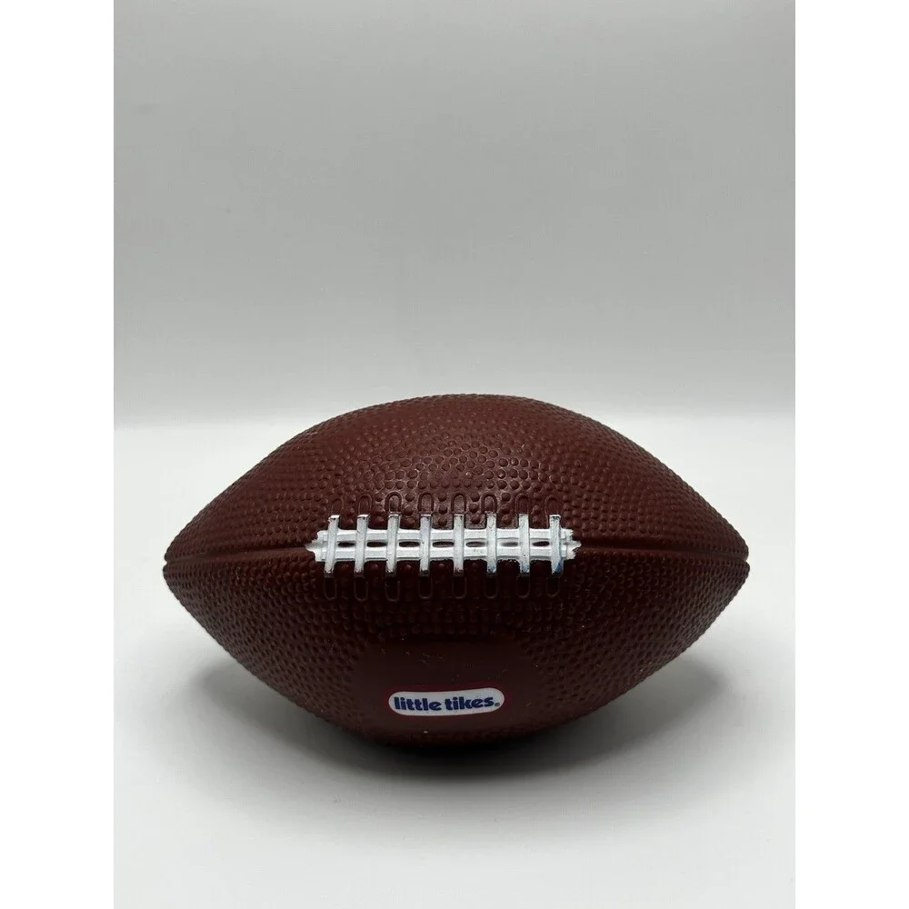 Little Tikes Vinyl Football Toy Kids Sports Ball Brown Preowned